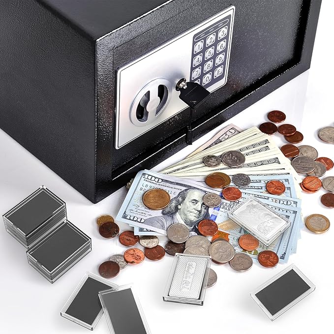 Silver Bar Case, 1 oz Silver Bar Holder Silver Bar Storage Capsule for 1 oz Silver Bar(40 Pcs)