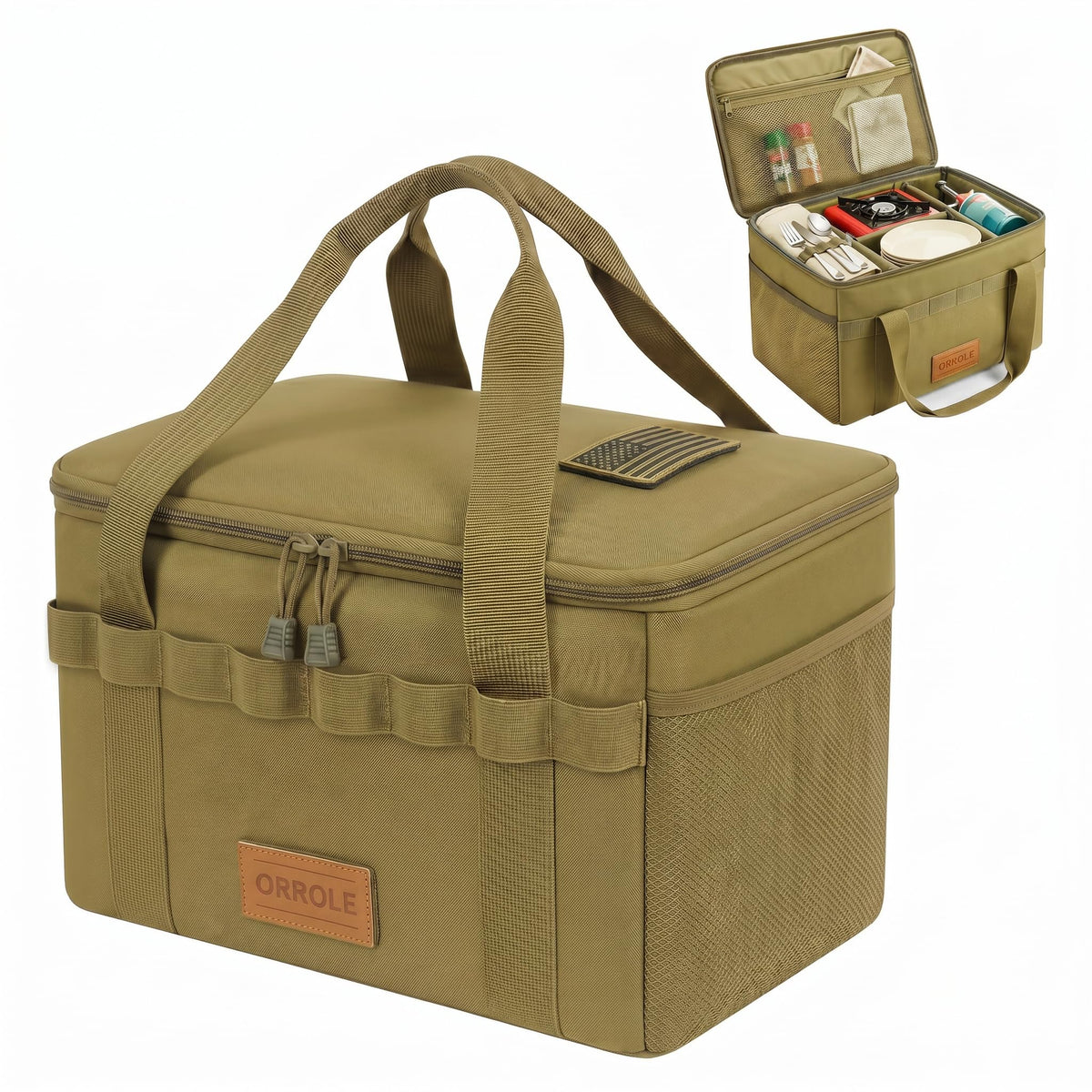 Camping Storage Bag 15L, Premium Camping Tote with Padded - Image 1