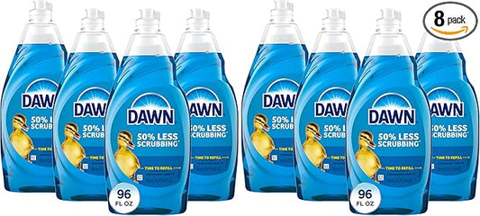 Dawn Ultra Dish Soap,Dishwashing Liquid,Original,Dish Soap Liquid,Dish-Soap Refill,24 Fl Oz Bundle,(Pack of 8)