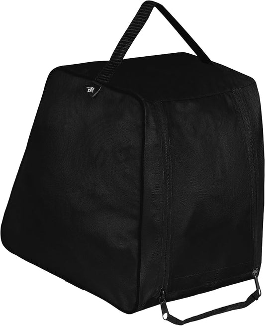 Shoe Bag Waterproof Sports Golf Boot Bag | Odor-Resistant Gym Kit Organiser Storage | Hiking Travel Dust-Proof Storage Bag for Wellington, Cowboy, Football, Rugby, Cricket Shoe (Black)