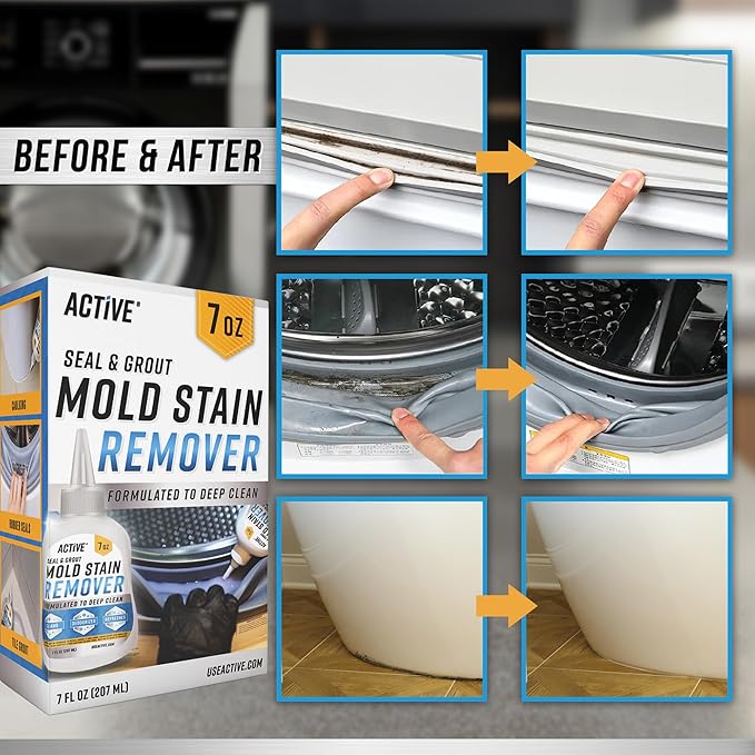 Mold Gel Remover – Clings to Grout, Works Overnight