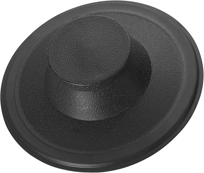 InSinkErator Badger 5 Garbage Disposal, Standard Series 1/2 HP Continuous Feed Food Waste Disposer, Black, Set of 1 & STP-PL Sink Stopper for Garbage Disposals, Black