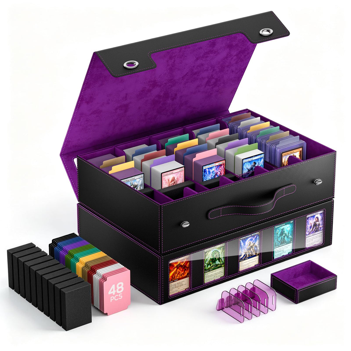 MoKo Trading Card Storage Box for MTG, 3900+Capacity - Image 1