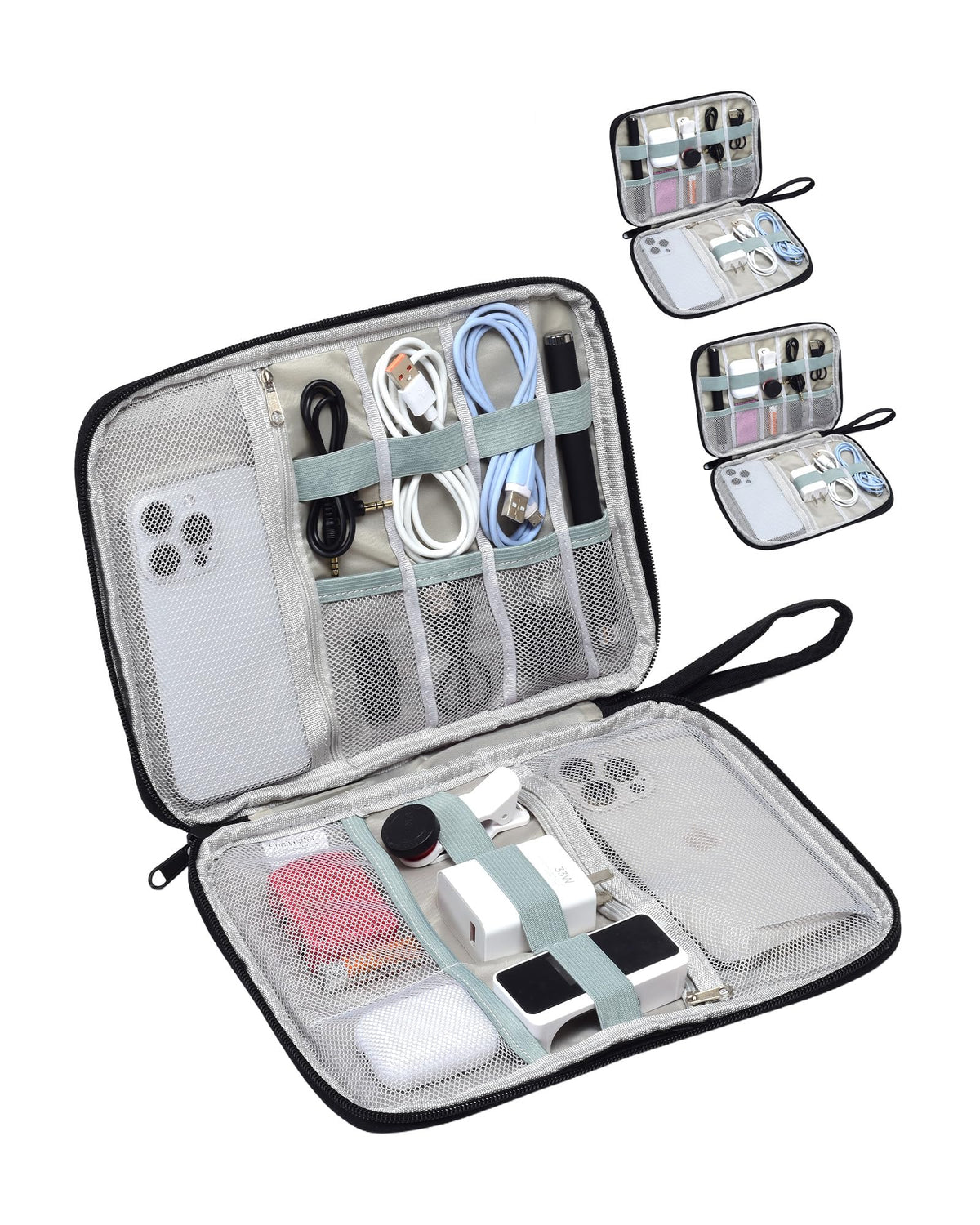 Travel Cable Organizer Pouch Electronic Accessories Carry Case - Image 1
