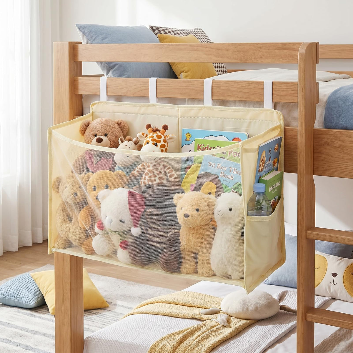 Beeveer Stuffed Toy Organizer, Hanging Plush Storage - Image 1