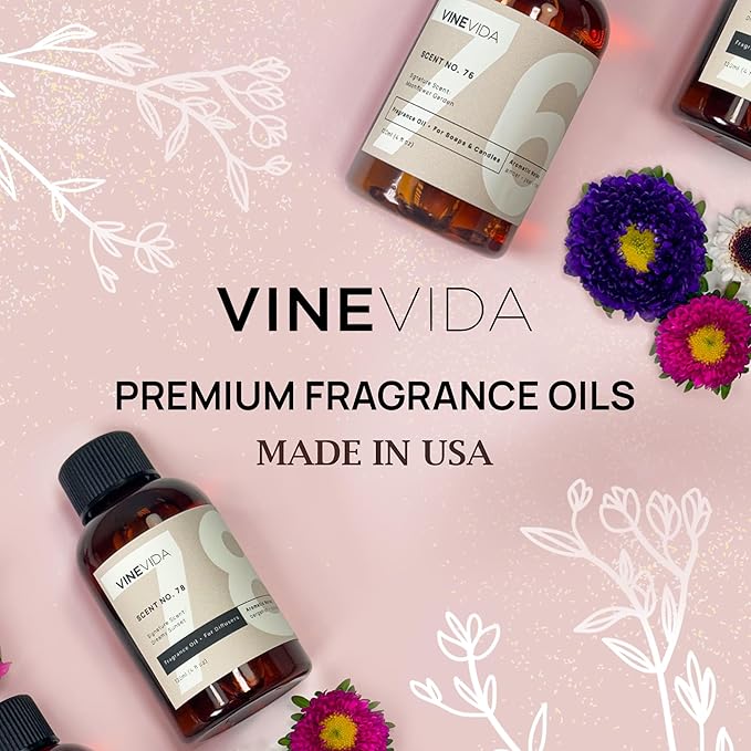 VINEVIDA [4oz] Cashmere Glow Fragrance Oil for Candle & Soap Making - USA Made Candle & Soap Scents