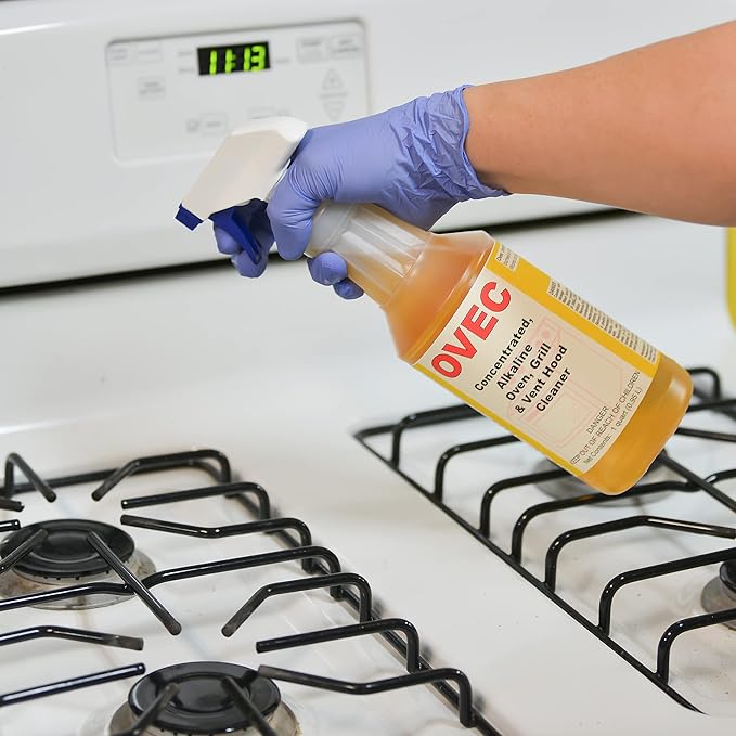 Detco-OVEC - Industrial Oven & Grill cleaner for Restaurant, and Commercial Kitchen Equipment. Removes burned on oils & grease (12)