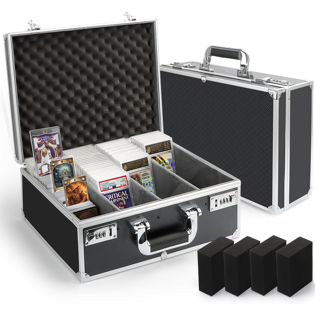 Graded Card Storage Box, Holds 170+ PSA/GMA Slabs or 680+ - Image 1