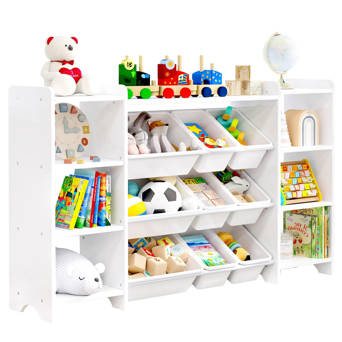 MallBest 57" Extra Wide Kids Bookshelf and Toy Stora | All Products - Image 1
