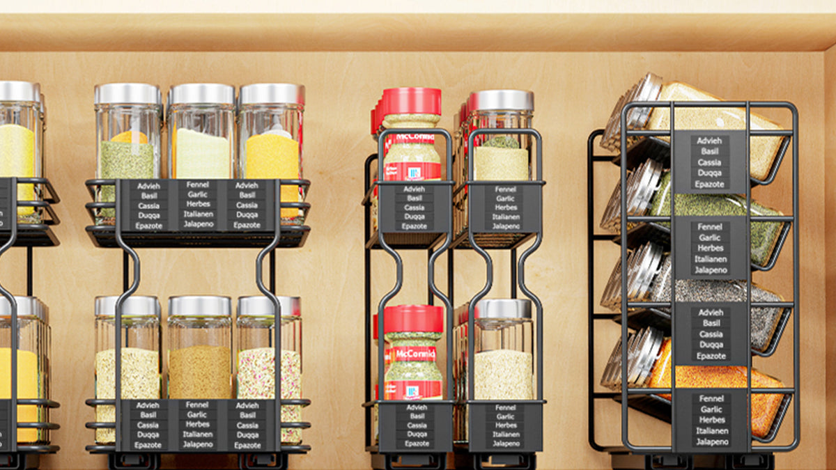 SpaceAid Pull Out Spice Rack Organizer, Heavy Duty Slide Out - Image 8