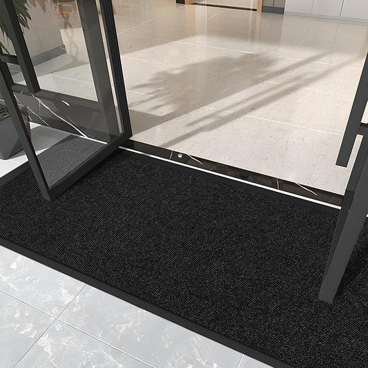 Custom Size Extra Large Front Door Mat, 4FT x 51FT Indoor Outdoor Entrance Commercial Floor Mat, Heavy Duty Dirt Trapper Doormat for Entryway Welcome Mat, Low Profile, Non-Slip, Waterproof