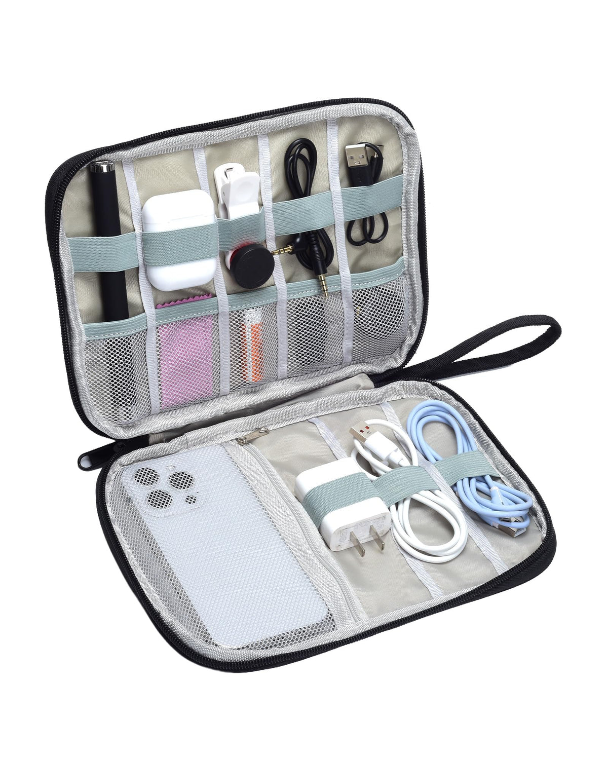 Travel Cable Organizer Pouch Electronic Accessories Carry Case - Image 1