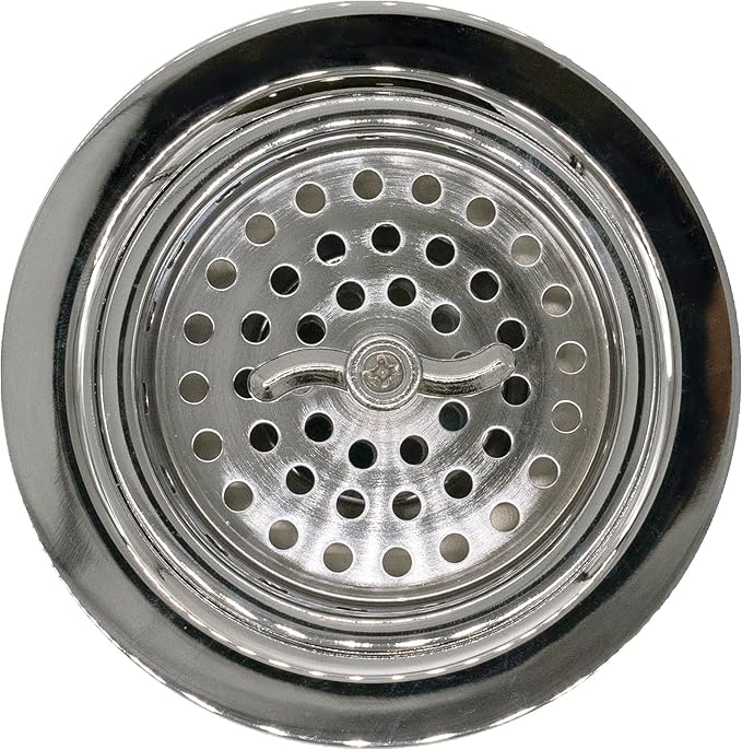 Westbrass Wing Nut Style Large Kitchen Sink Basket Strainer, 2 Pack, Polished Nickel, D2135-05