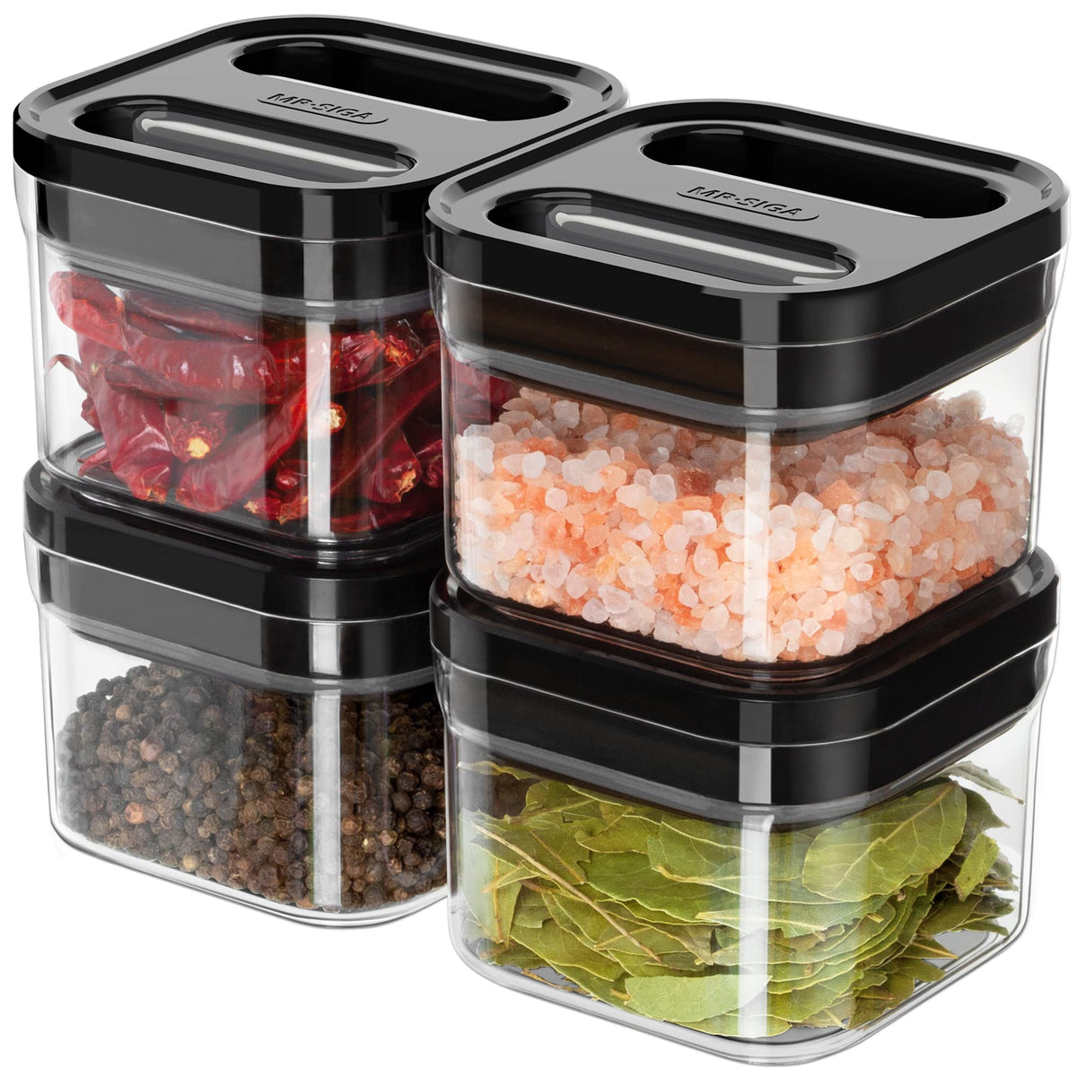 MR.SIGA 4 Pack Airtight Food Storage Container Set, BPA Free - Image 1