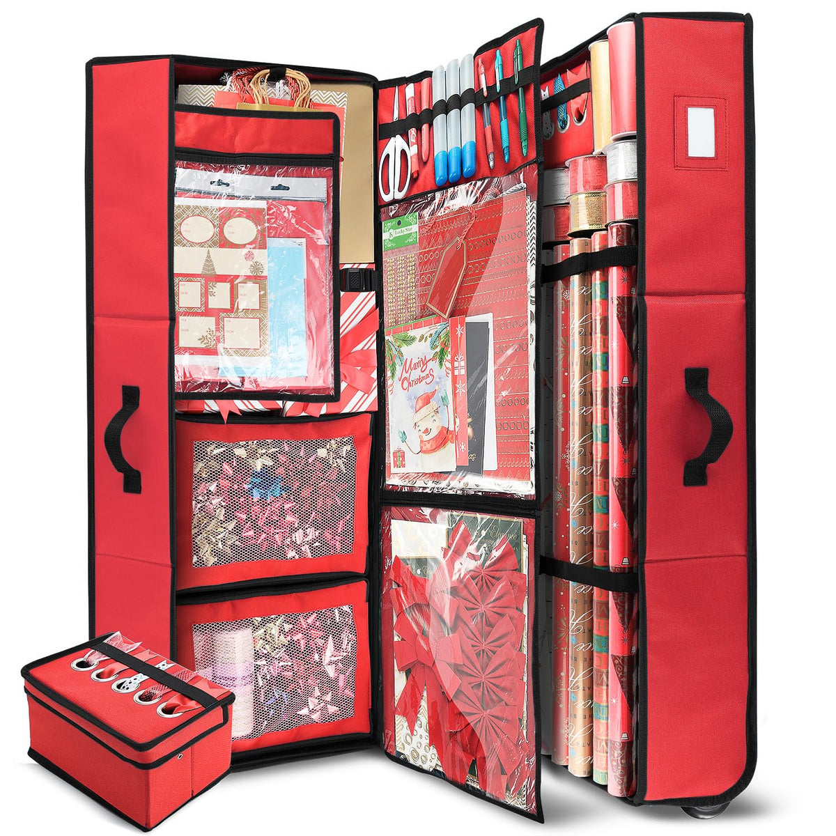Hearth & Harbor Wrapping Paper Storage Container | Home Organization - Image 1