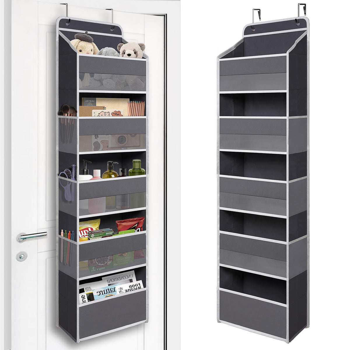 TYMENSH Over the Door Organizer for Bedroom Bathroom Pantry, 5 - Image 1