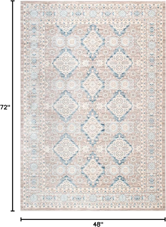 nuLOOM Vintage Sherell Area Rug, 4x6, Taupe