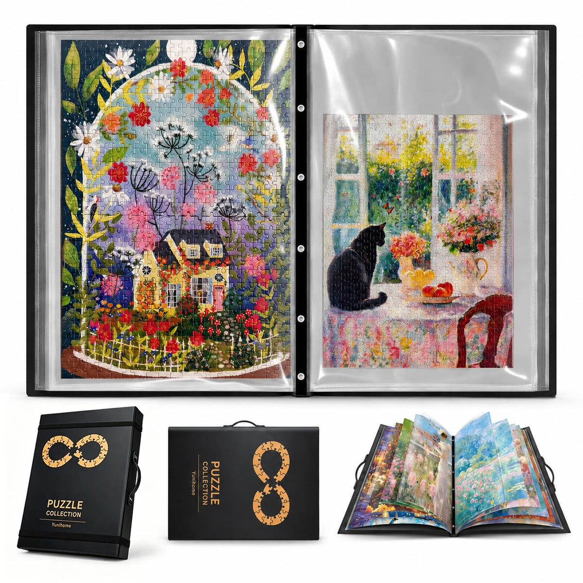 Puzzle Binder for 500-1000 Pcs Puzzle Storage Book | Home Organization - Image 1