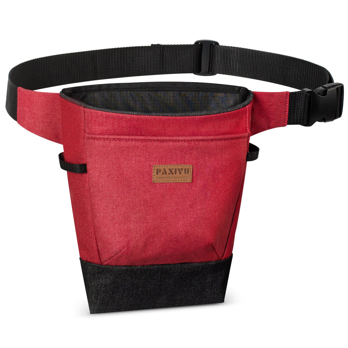 Garden Tool Belt for Women & Men, Burgundy Red Denim Apron - Image 1