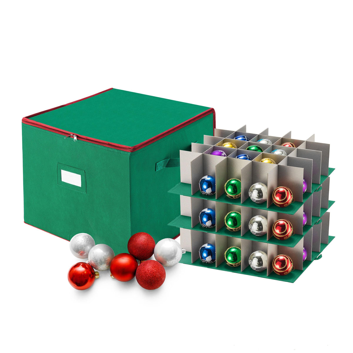 Tiny Tim Totes Christmas Storage Box with Zip Top | Home Organization - Image 1