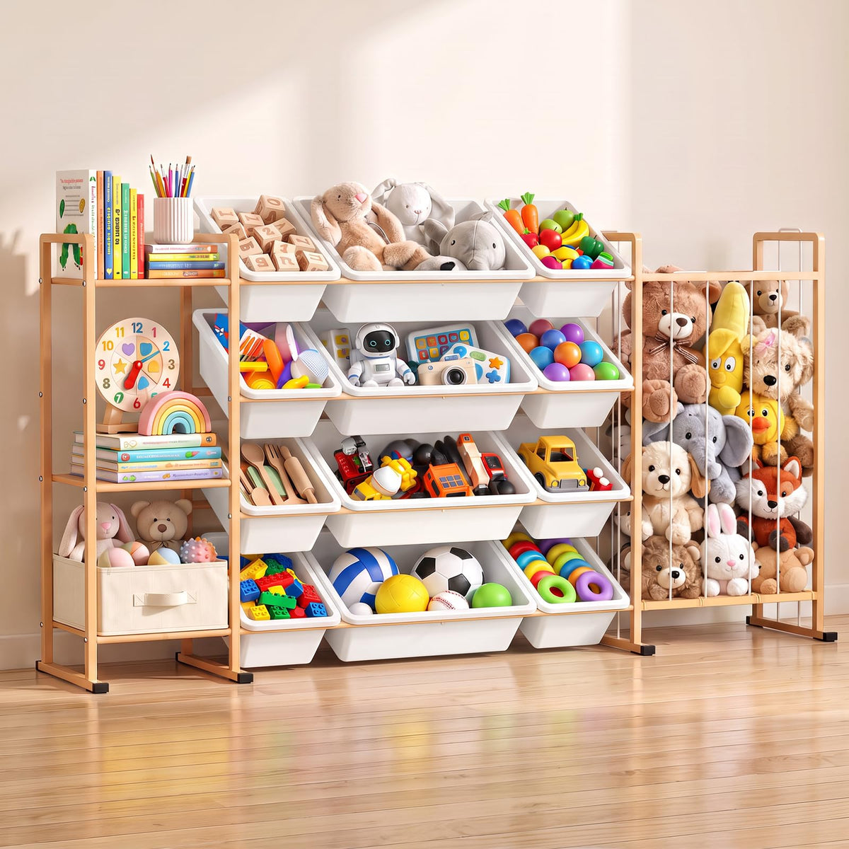 Toy Storage Organizer w Shelves, Bins - Image 1
