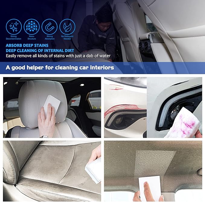 Melamine Sponge, 50Pcs+100Pcs+10Pcs,160pcs in total, Magic Sponge Eraser, Durable Cleaning Foam, Premium Scrubber Pads, for Sinks, Kitchen, Bathroom, Wall, Glass, Shoes, Multi-Purpose Powerful Sponge.