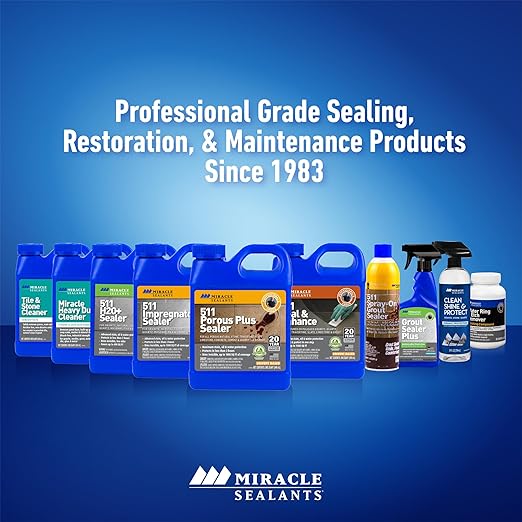 Miracle Sealants Grout Sealer Plus Invisible Penetrating Sealer Spray, 16 oz