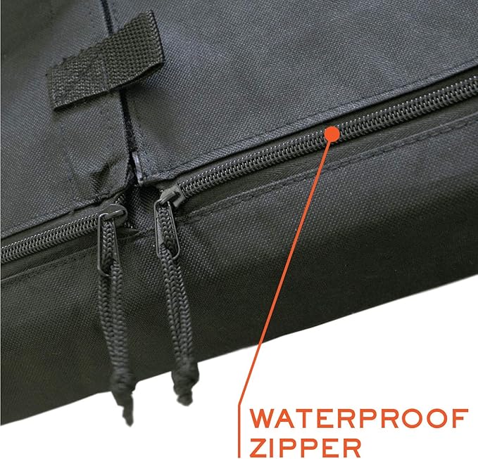 Outdoor TV Cover 86-90 inch - WITH ZIPPER, Weatherproof, Waterproof 360 degrees protection, Soft Non Scratch Interior - Black