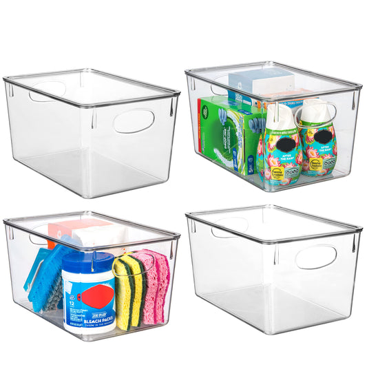 CLEARSPACE Plastic Storage Bins With lids – Perfect Kitchen - Image 1