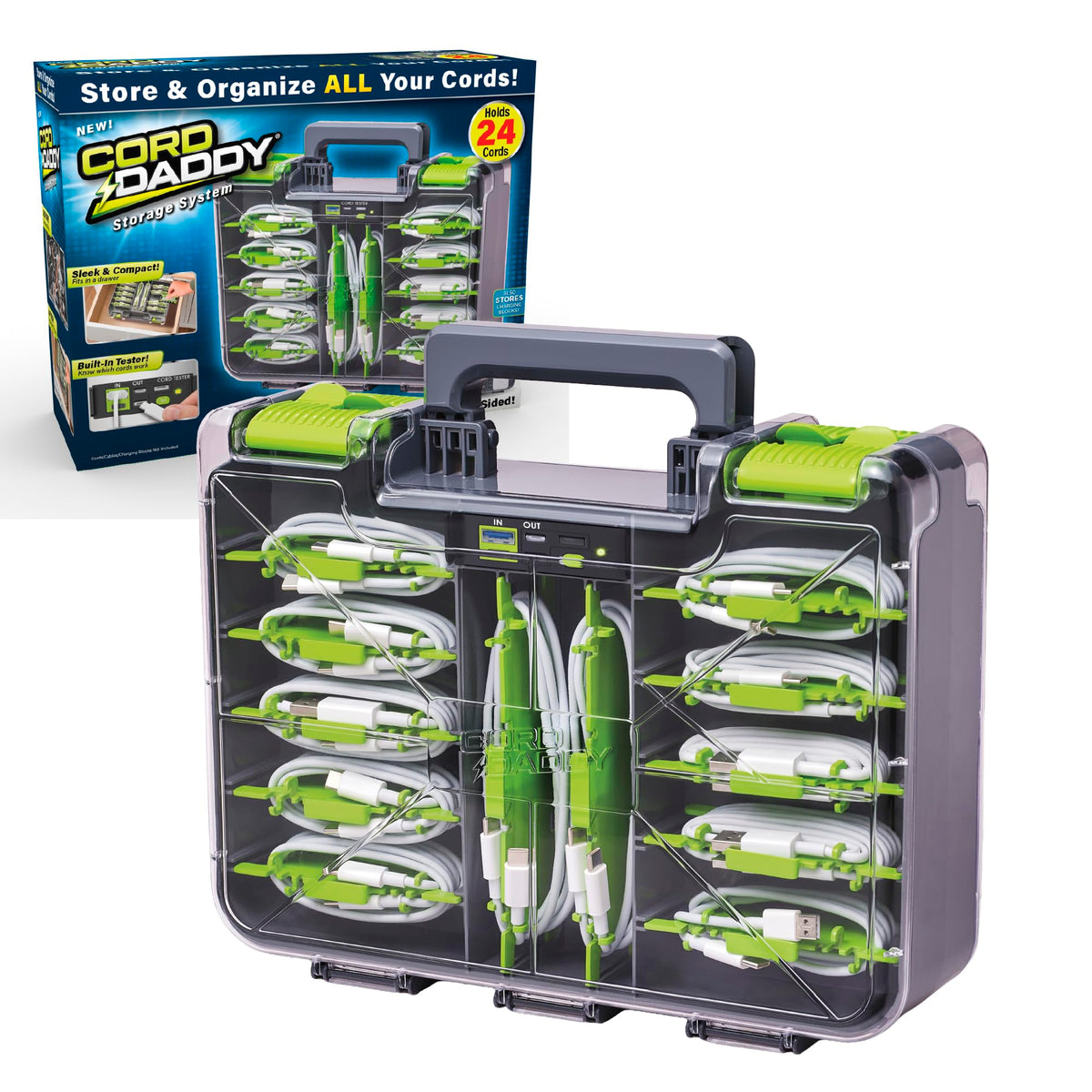 Ontel Cord Daddy Cord Organizer Case for Cables and | All Products - Image 1
