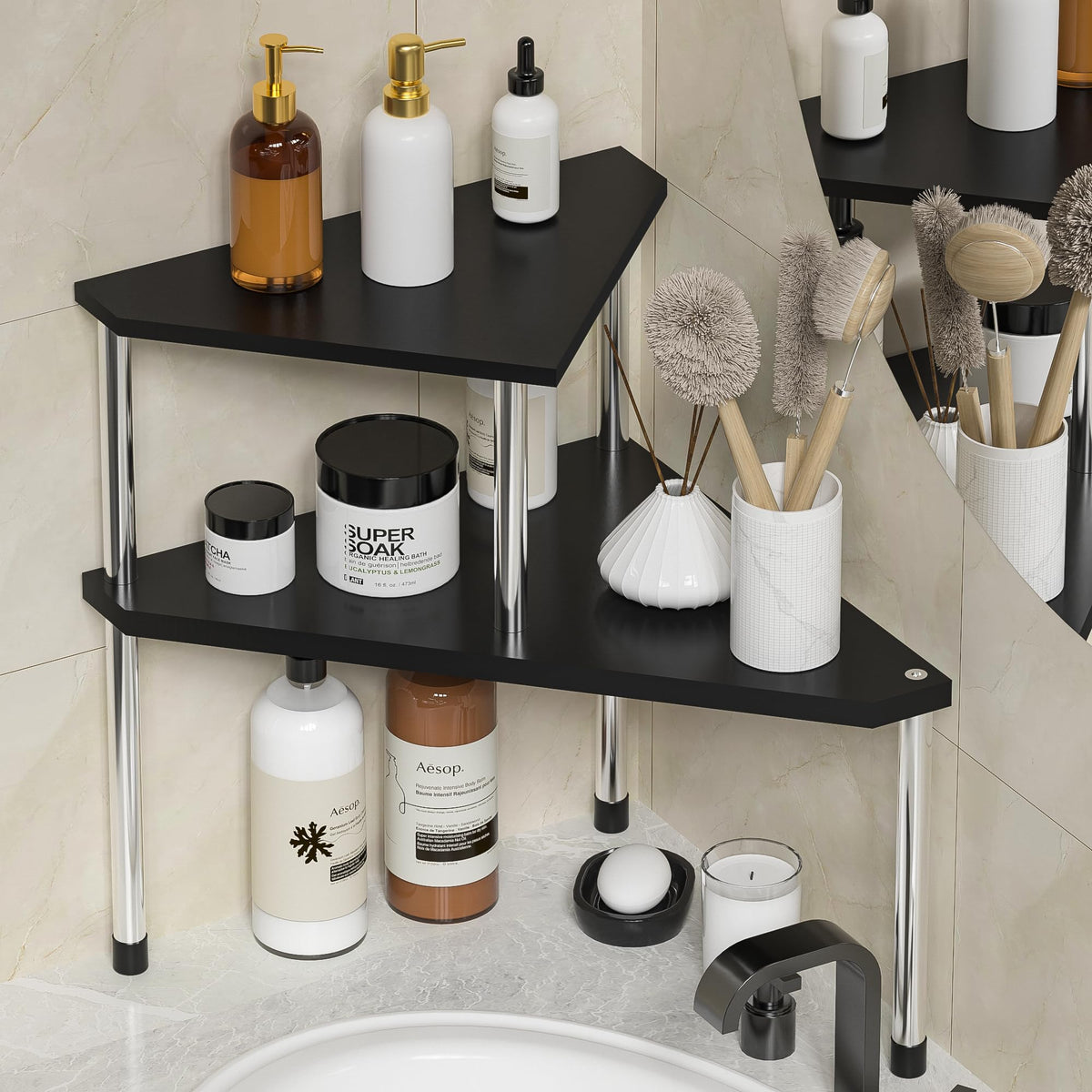 Weenson Bathroom Counter Organizer Over Sink | Kitchen Organization - Image 1