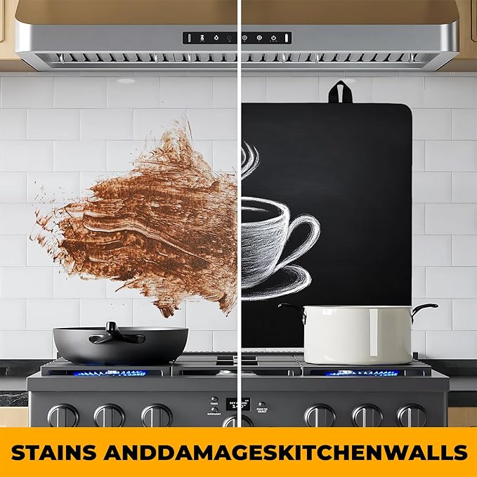 Stove Top Cover Flower Gas Stove Top Cover for Home Decoration Kitchen Pad Non-Stick Washable Cooktop Covers Countertop Protector Keep Stove Clean (Coffee, 28L"x20W")