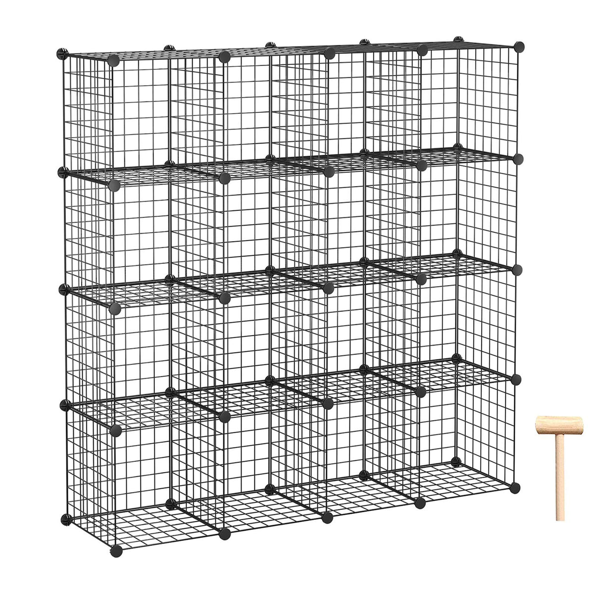 C&AHOME Wire Cube Storage, 16 Cubes Organizer Metal C - Image 1