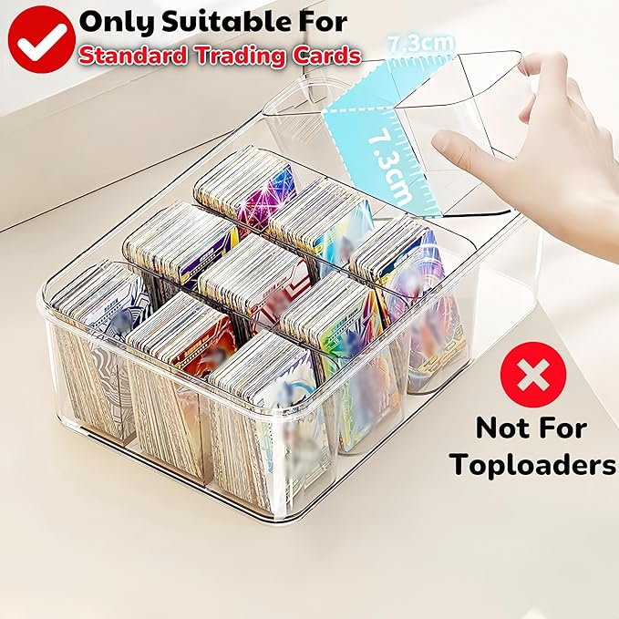 (2026 New) Craft Organizers And Storage With 12 Compartment,Acrylic Organizer Containers With Lids,Clear Bead Organizers And Storage With Handle,Airtight Sewing Box.4 Removable Inner Box. (Clear)