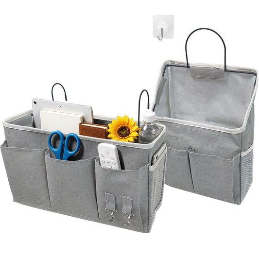 1 Large+1 Small No Drill Bedside Hanging Caddy, Multi-Size - Image 1
