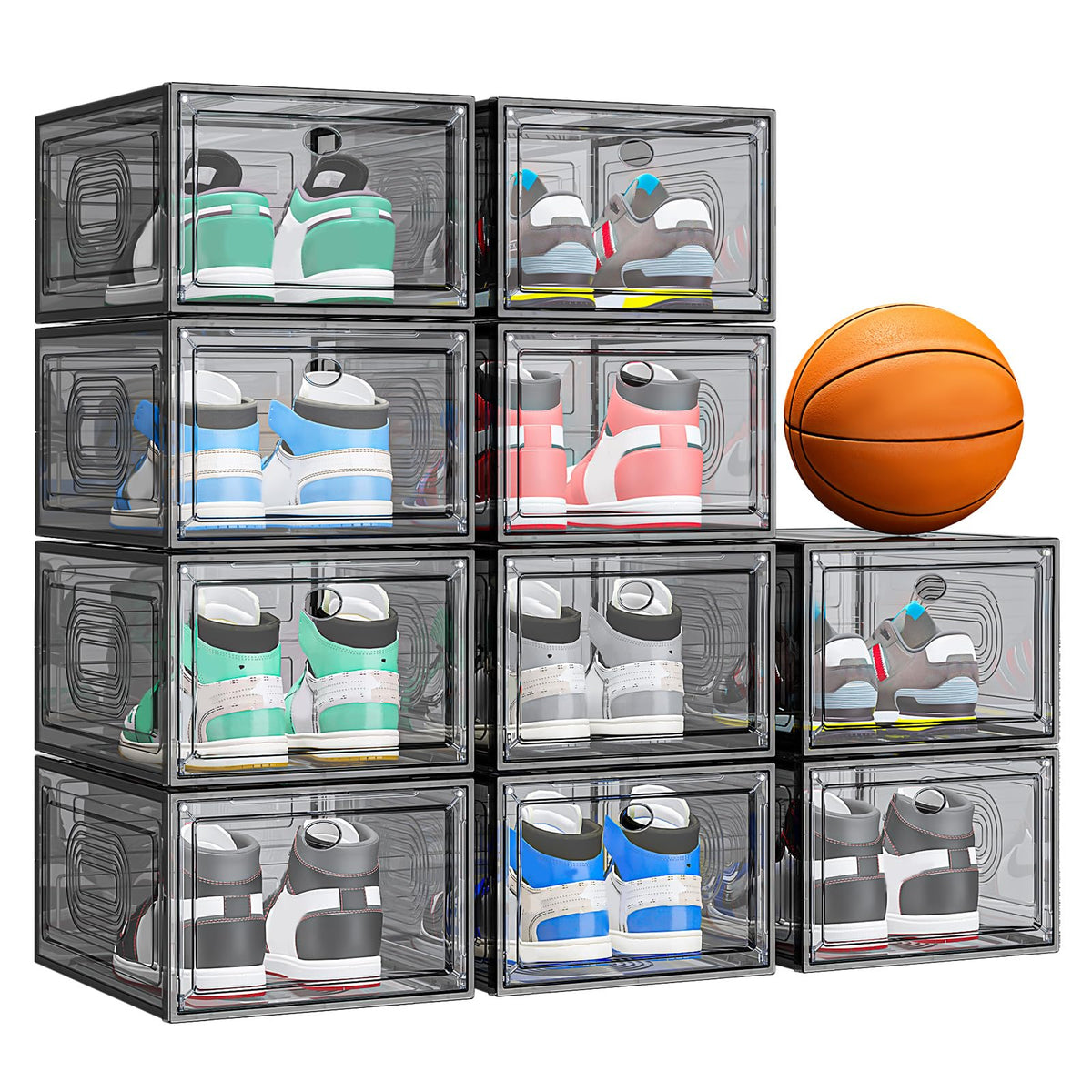 10 Pack Shoe Organizer Stackable - Image 1