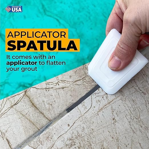 Tile Grout Repair Kit - Premixed Acrylic Sanded Grout for Bathroom, Shower & Kitchen - Repairs, Renews & Restores, Waterproof Formula - 8.8oz / 250gr (Dark Grey)