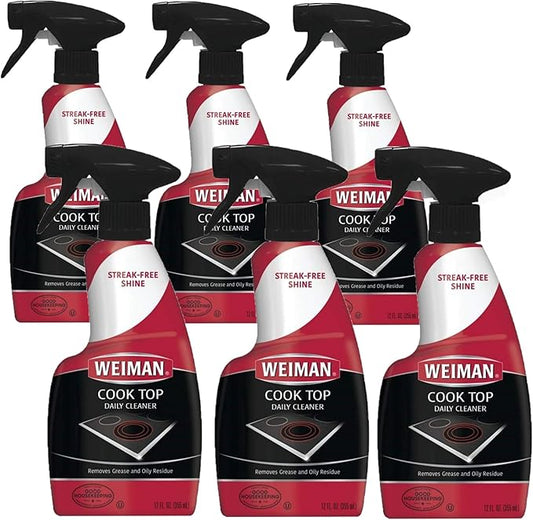 Weiman Apple Scent Cooktop Cleaner 12 oz Spray (Pack of 6)