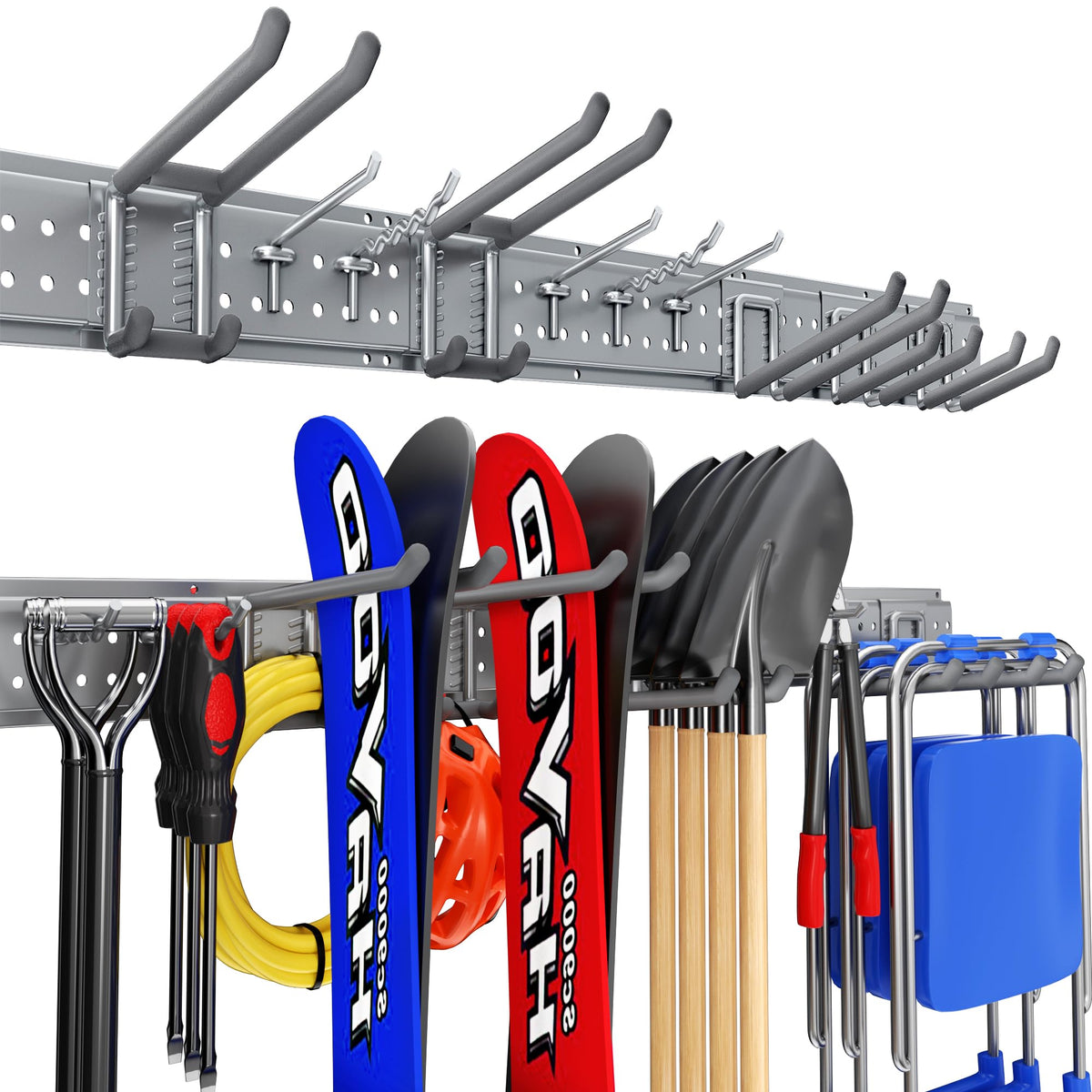 Garage Tool Organizer Wall Mount 49.5 inches with 10 - Image 1