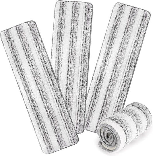 3 Pack Microfiber Cleaning Pads, Reusable Microfiber Mop Pads for 18 Inch Mop, Hardwood Floor Replacement Cleaning Mop Pads, Machine Washes