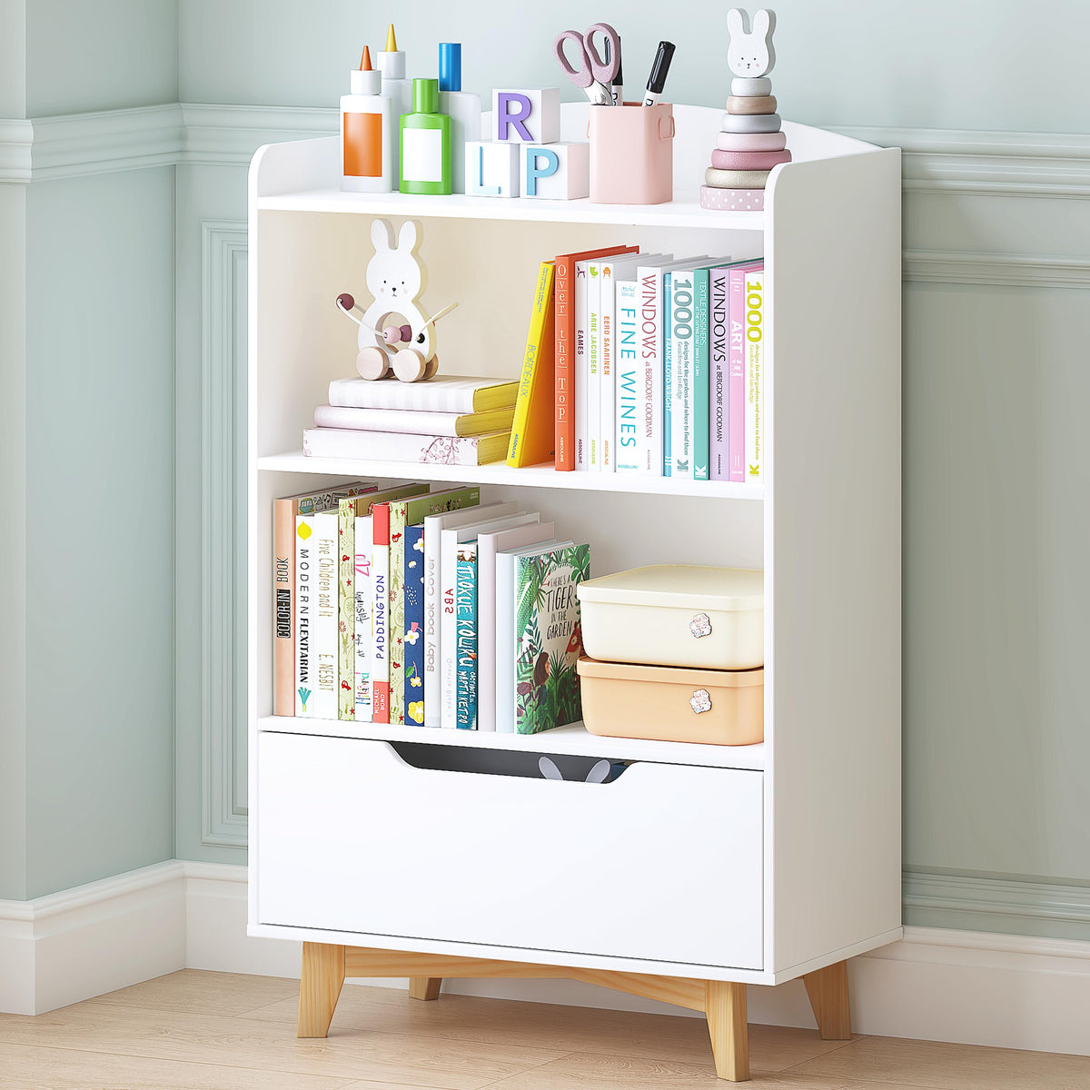 UTEX Kids Bookshelf, Children Bookcases with Drawer, | All Products - Image 1