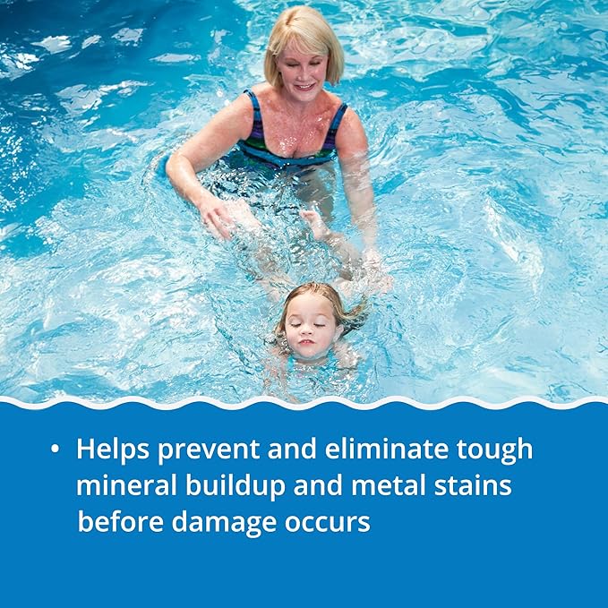 In The Swim Stain Away for Above Ground and Inground Swimming Pools - Removes Mineral Stains from Iron, Copper, and Magnesium in Swimming Pools - 1 Quart