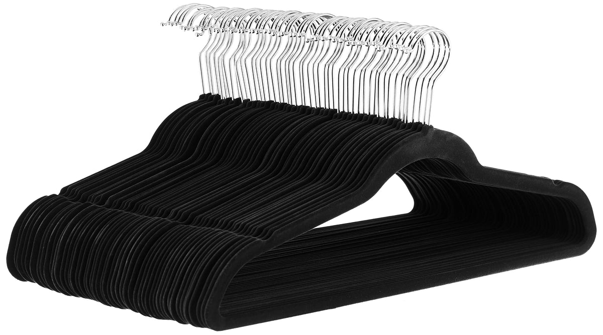 Amazon Basics Slim Velvet Non-Slip Space Saving Suit Clothes - Image 1