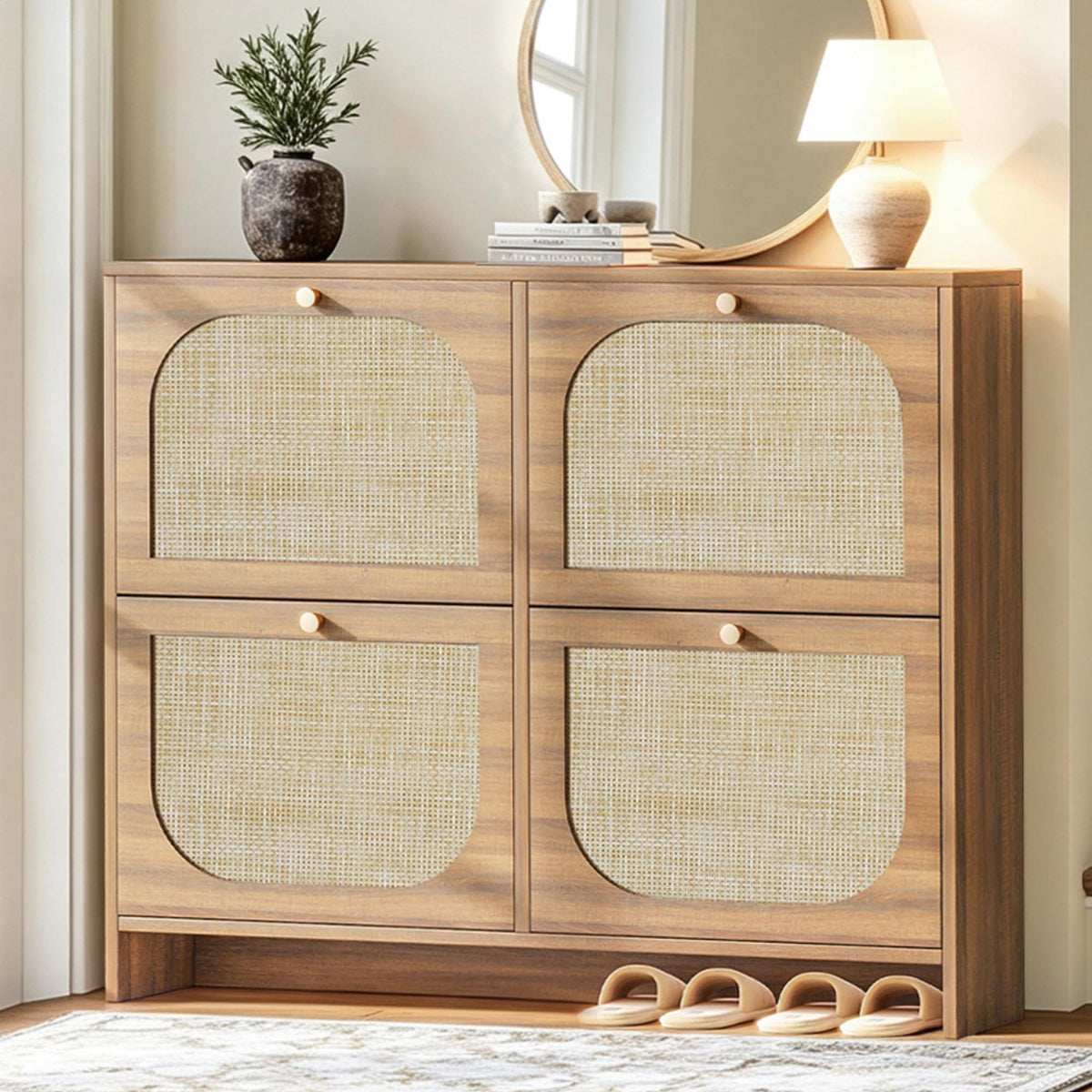 Nicetree Shoe Cabinet Storage for Entryway, Narrow Shoe - Image 1