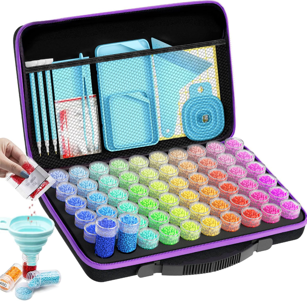 ARTDOT 60 Slots Storage Container for Diamond Art Kits - Image 1