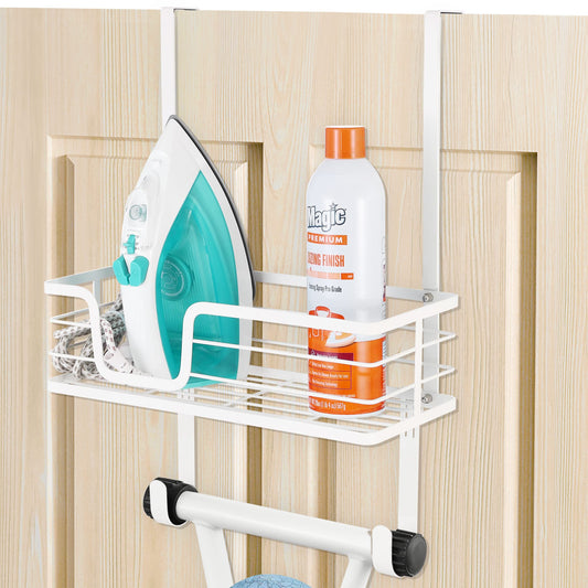KES Ironing Board Hanger, Over The Door Ironing Board Holder - Image 1