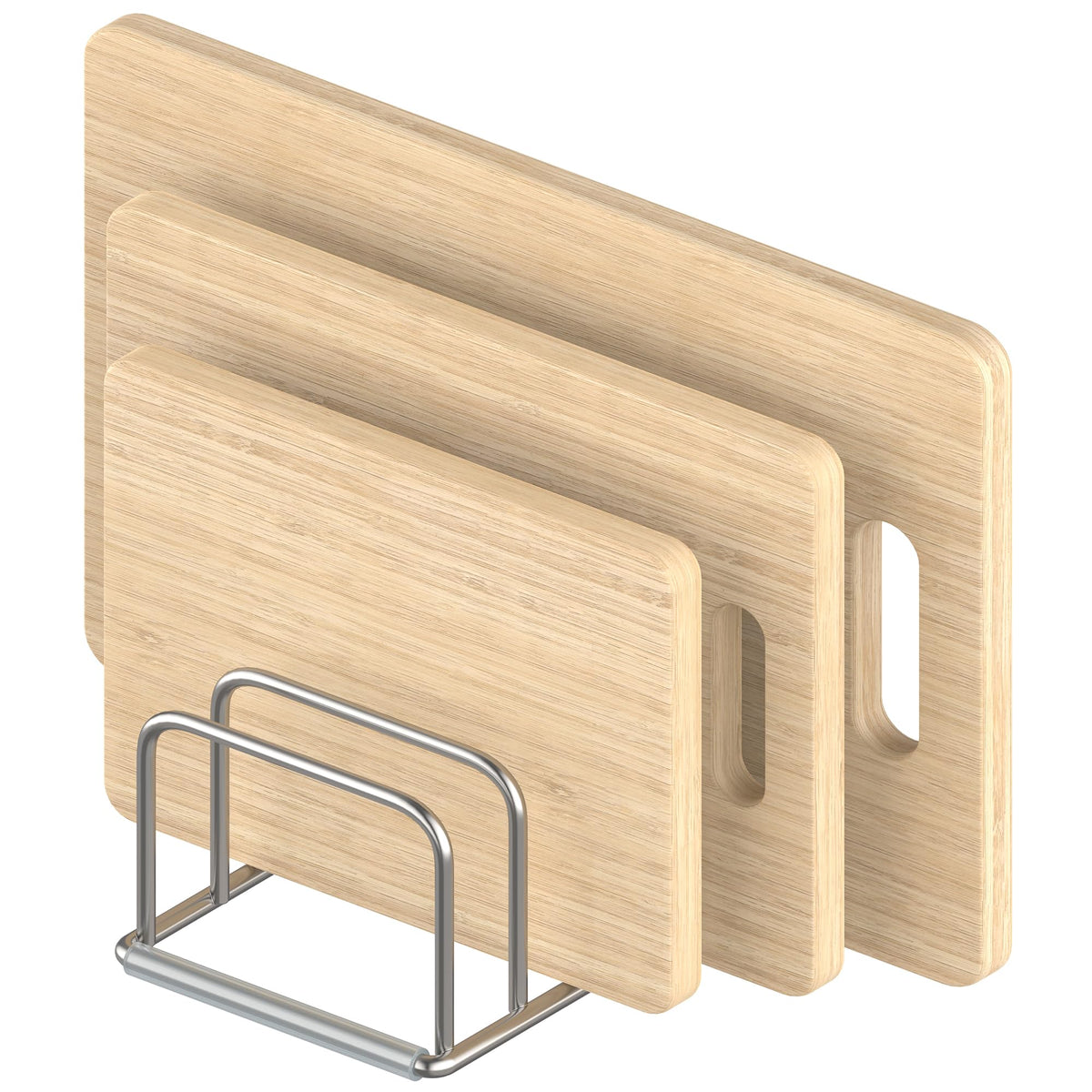 KORRTFID Cutting Board Organizer Stand Holder,304 Stainless Steel - Image 1