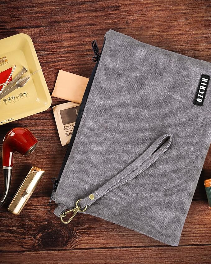 OZCHIN Smell Proof Bag Travel Storage Case Activated Charcoal Pouches Durable Odorless Medicine Organizer