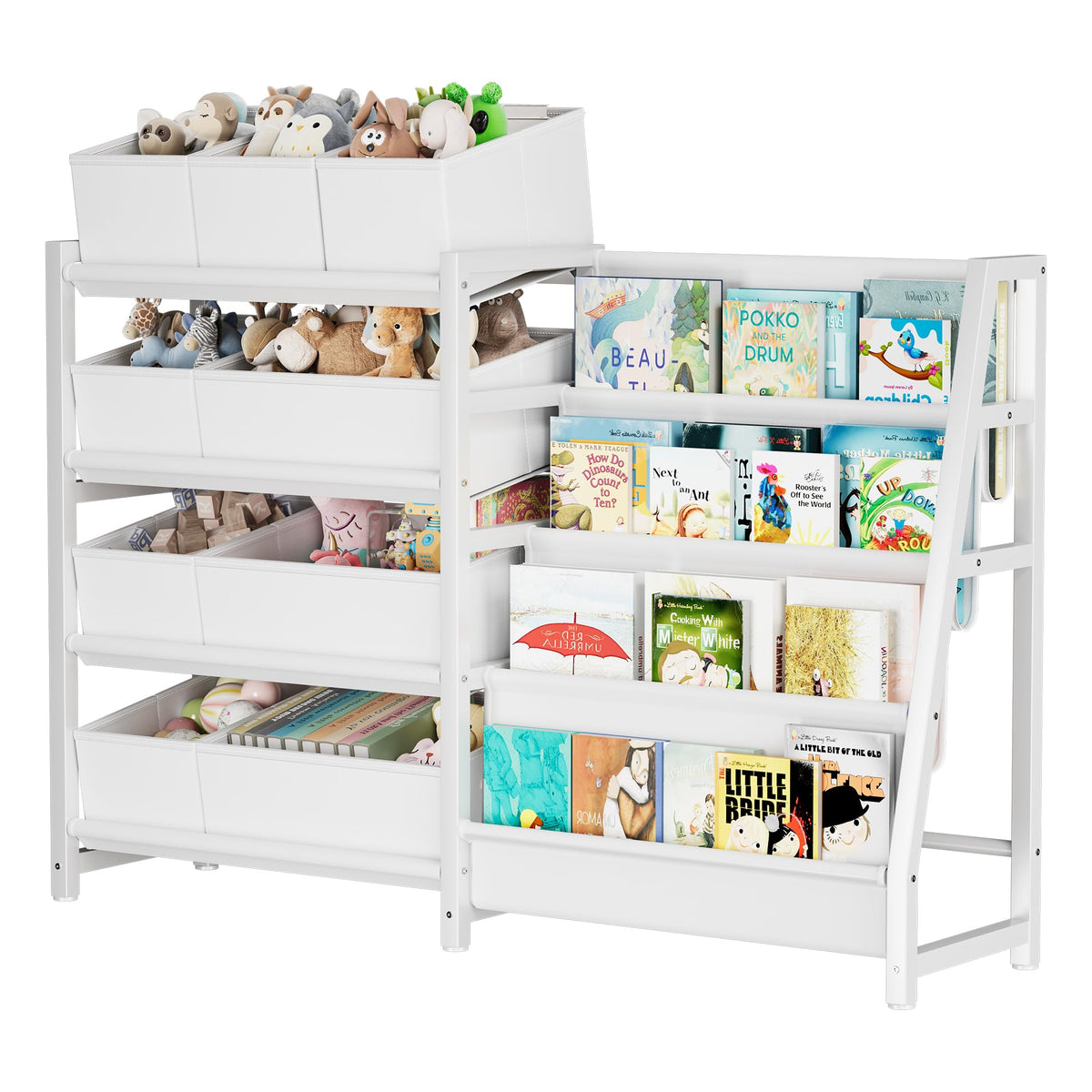 Toy Storage and Kids Bookshelf, toy organizer with 9 Bins+ - Image 1