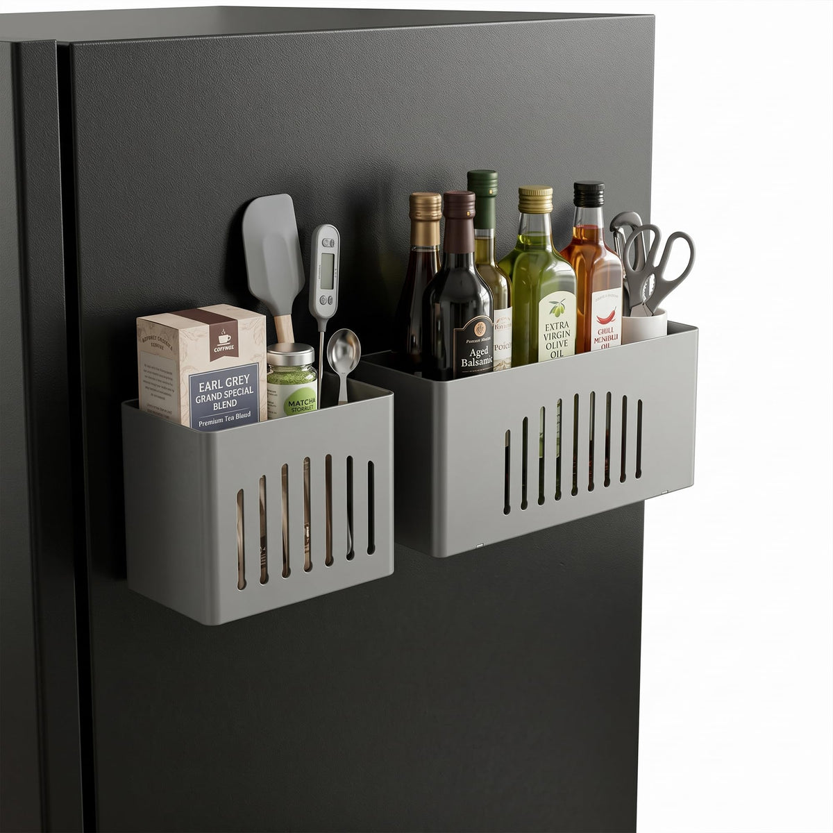 Magnetic Fridge Basket, Metal Magnetic Shelf - Image 1